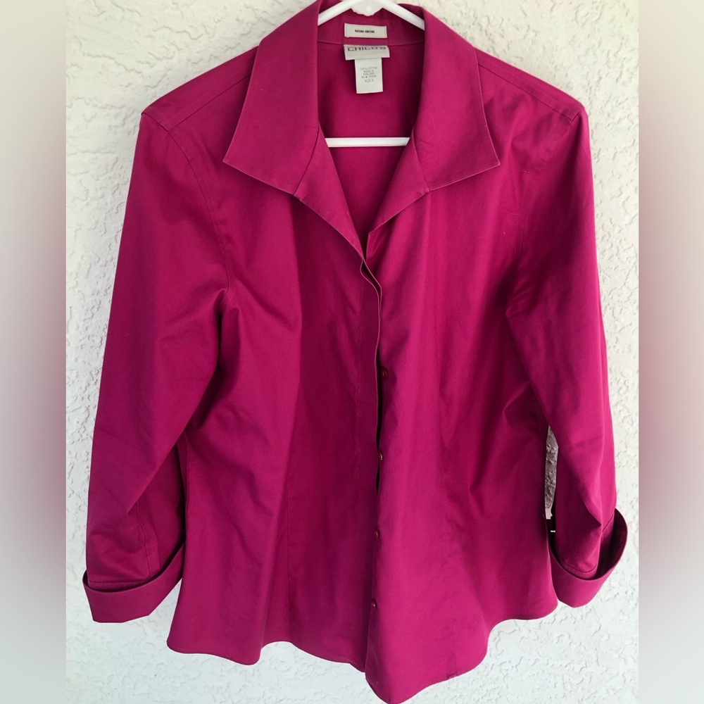 Chico's Vibrant Pink Blouse